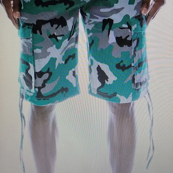 Men's Victorious Camo Belted Cargo Shorts - Picture 3 of 6